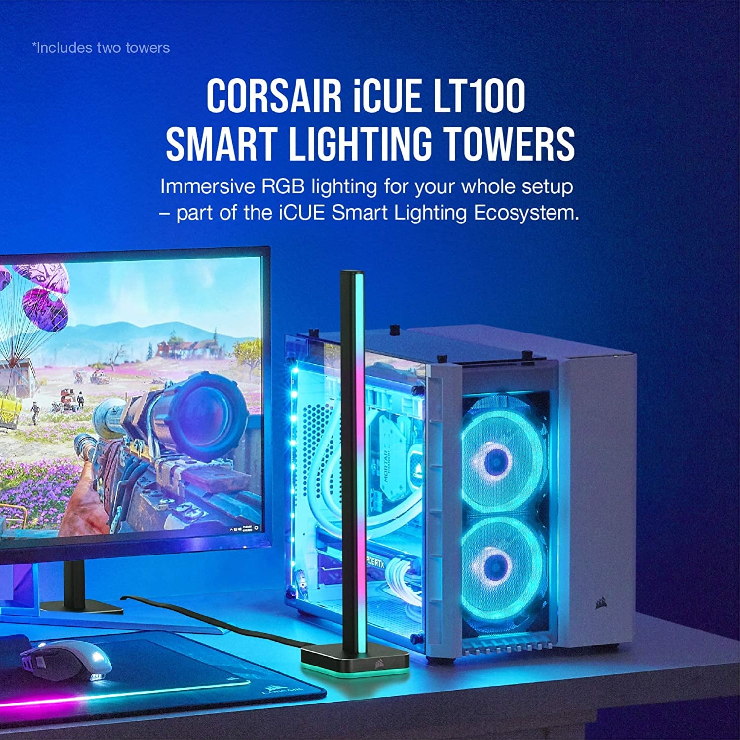 Icue LT100 Smart Lighting Tower Starter Kit